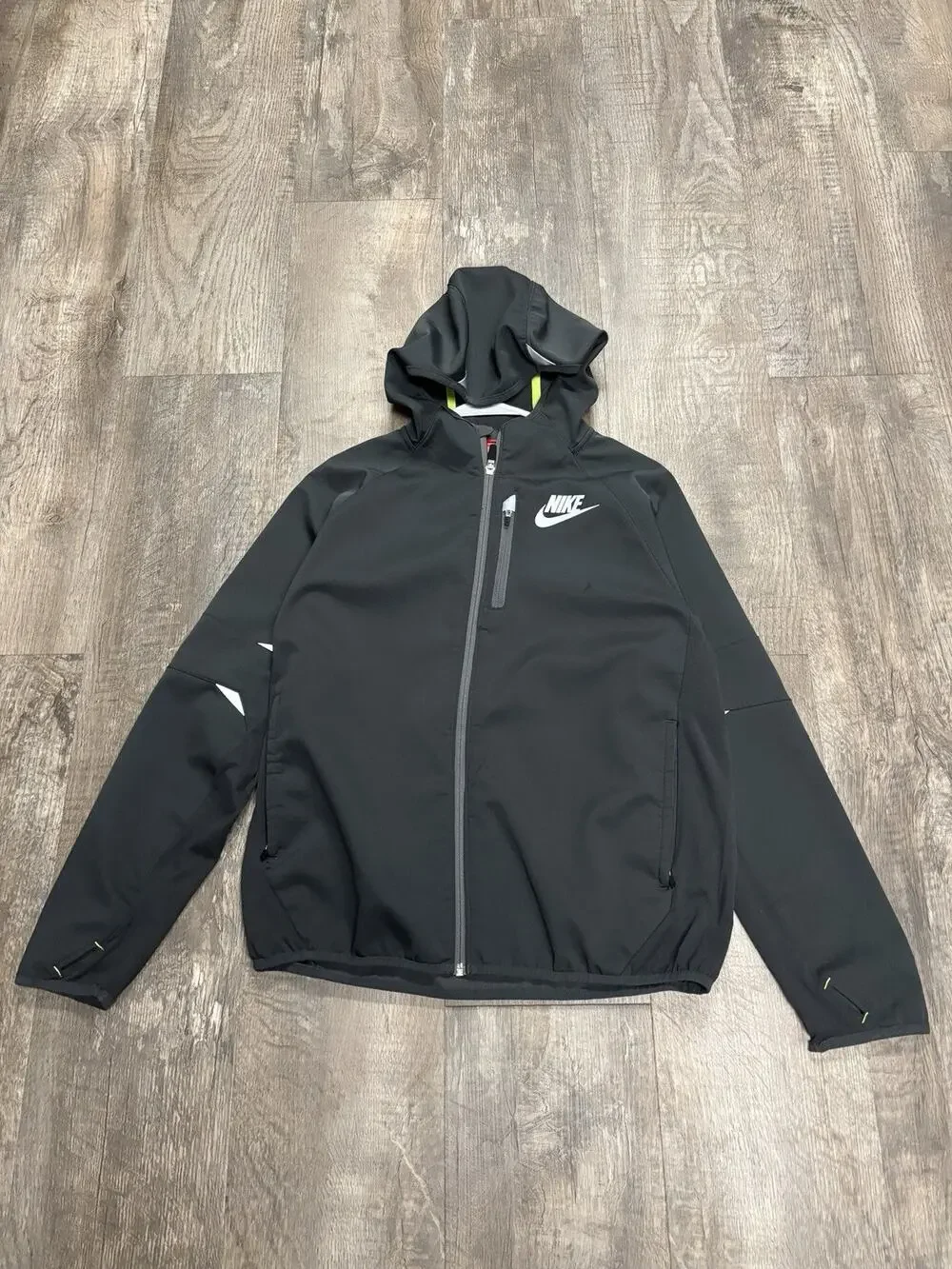 Nike Hyper Elite Youth Basketball Full Zip Hoodie Jacket Black Kids Size XL